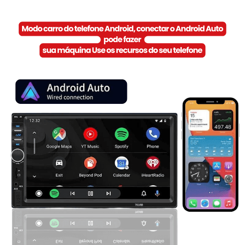 Tela Touch CarPlay 7 polegadas - Navcar